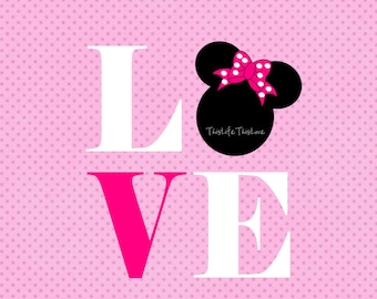 Minnie Mouse stampabile (file digitali ad alta risoluzione per la stampa)