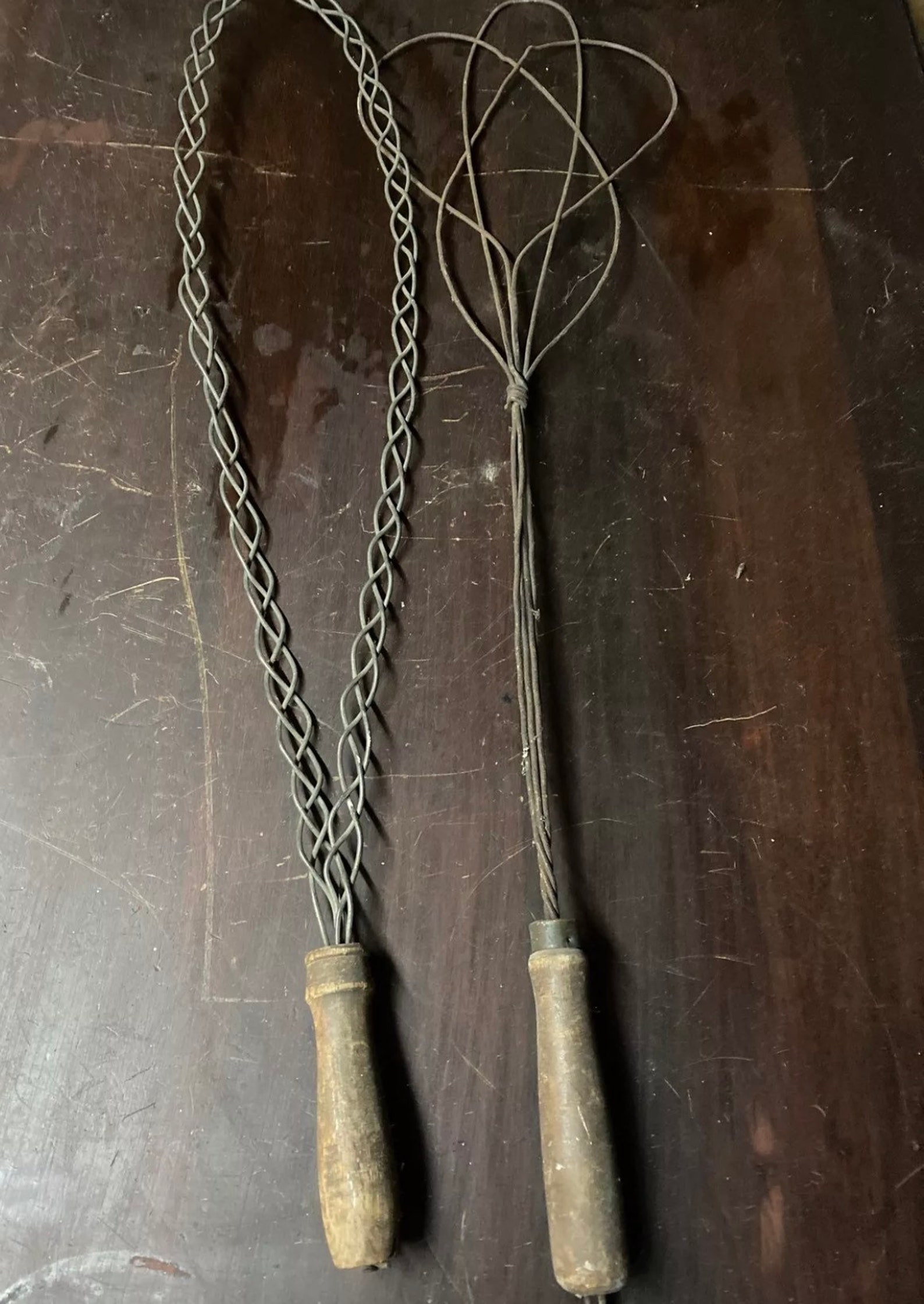 2 ANTIQUE Victorian Rug Beaters 30 Etsy