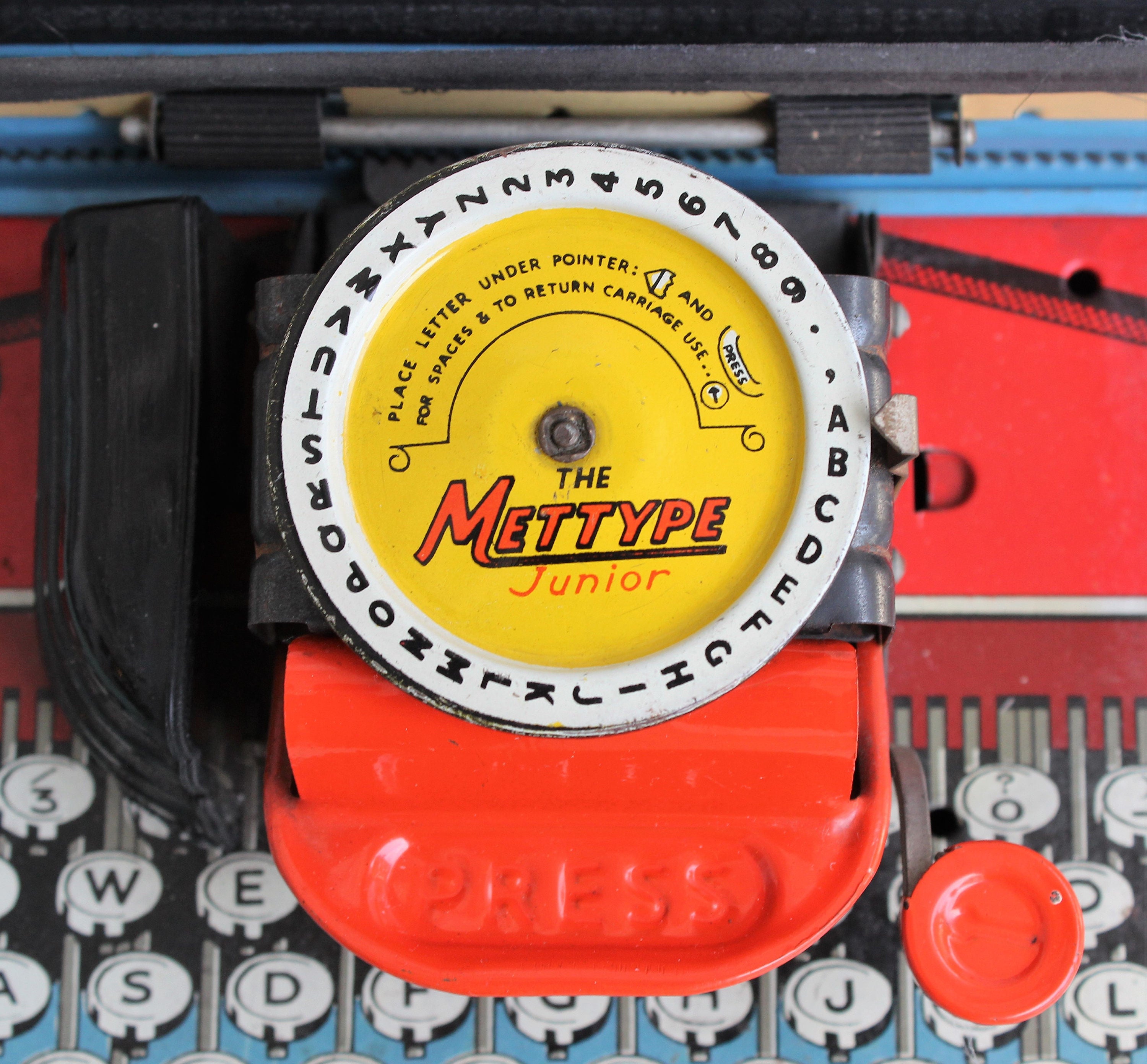 Rare Vintage Tin Toy Typewriter, METTYPE JUNIOR Made in Great Britain ...