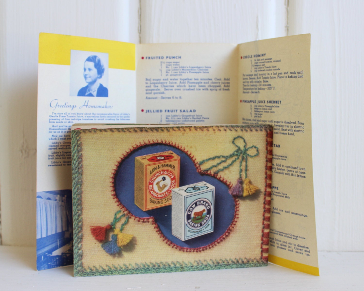 Vintage Baking Ephemera, Mid Century Retro Kitchen