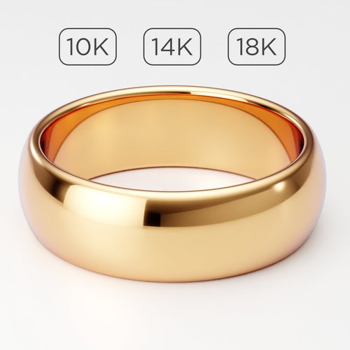 Pure 10k/14k White Gold CHOOSE YOUR WIDTH Comfort Fit Domed Plain Mens Womens Wedding Band Pure 10k/14k White Gold CHOOSE YOUR WIDTH Comfort Fit Domed Plain Mens Womens Wedding Band