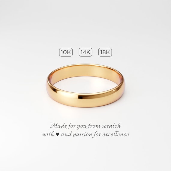 Pure 10k/14k White Gold CHOOSE YOUR WIDTH Comfort Fit Domed Plain Mens Womens Wedding Band Pure 10k/14k White Gold CHOOSE YOUR WIDTH Comfort Fit Domed Plain Mens Womens Wedding Band