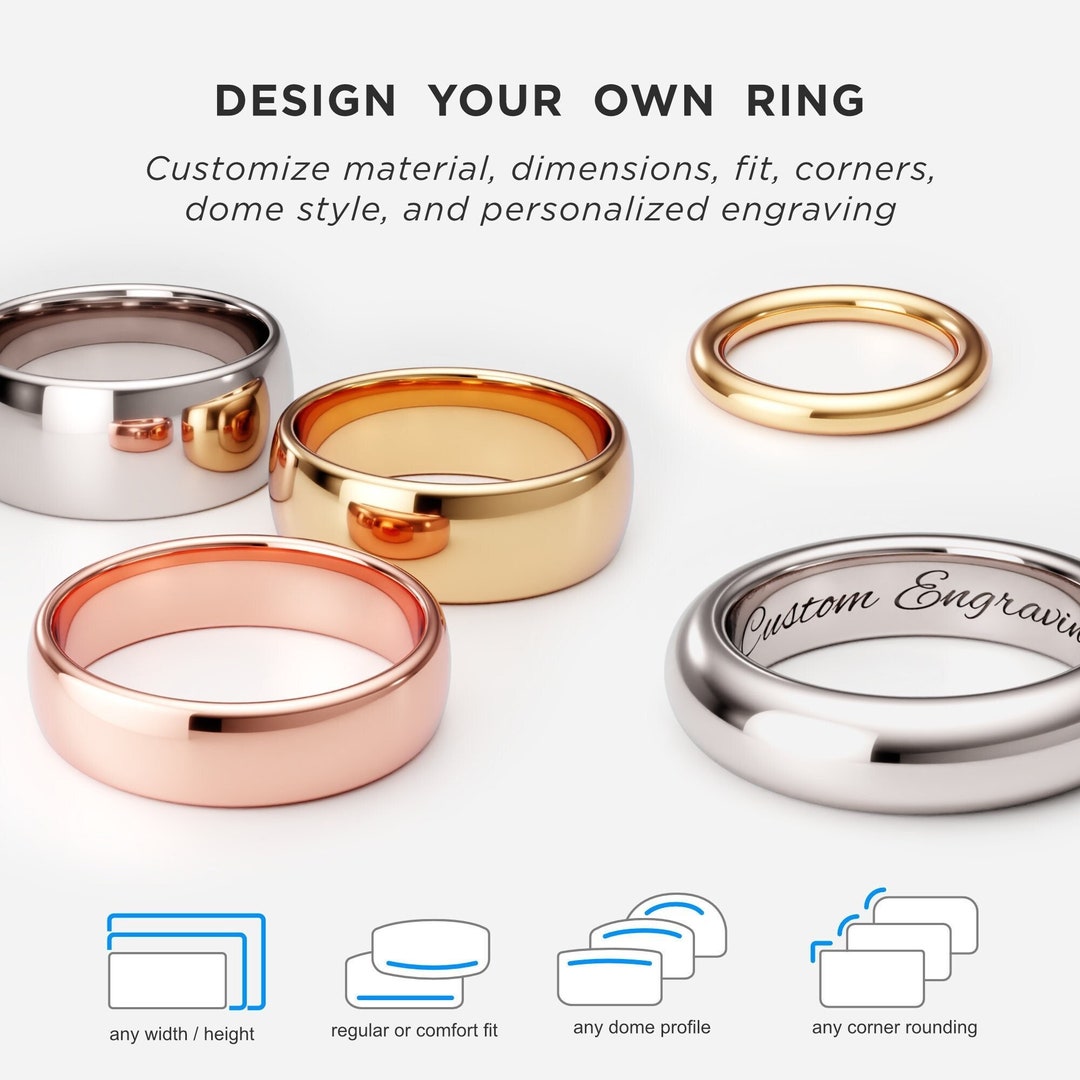 Design a custom ring digital 3d previews 1 1 printable pdf of your