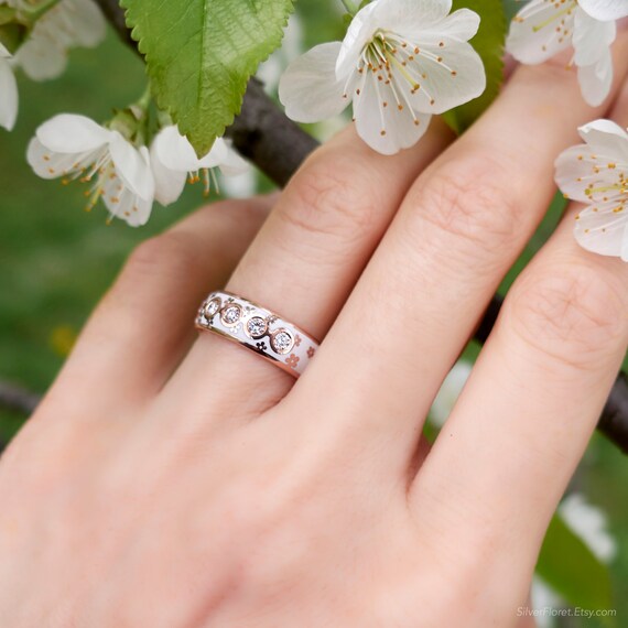 Etsy diamond band sale