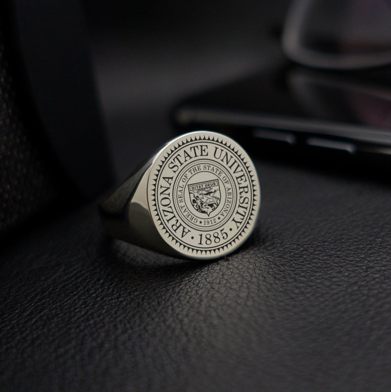 Custom Mens Ring Graduation Ring Class Ring College Etsy