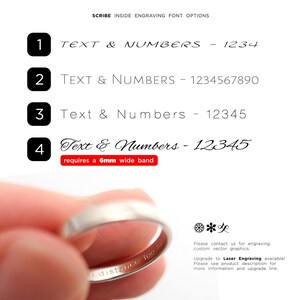 Promise Rings Set 3mm & 6mm – His and Hers Promise Rings, Matching Couple Rings Set, Matching Promise Rings for Couples, Sterling Silver image 7