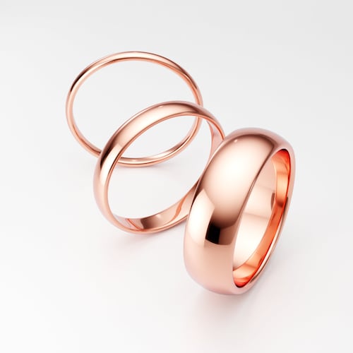 Ladies 10K White Gold Wedding Band Plain Domed Comfort Fit 5mm Wide Ring Sz 5-10 Ladies 10K White Gold Wedding Band Plain Domed Comfort Fit 5mm Wide Ring Sz 5-10