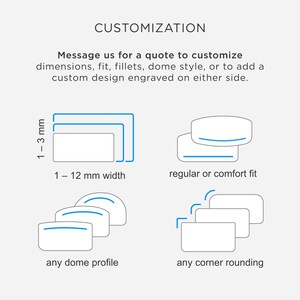 1mm ULTRA THIN Flat Sterling Silver Band, Dainty Square Ring Spacer, Divider, Guard Bild 7