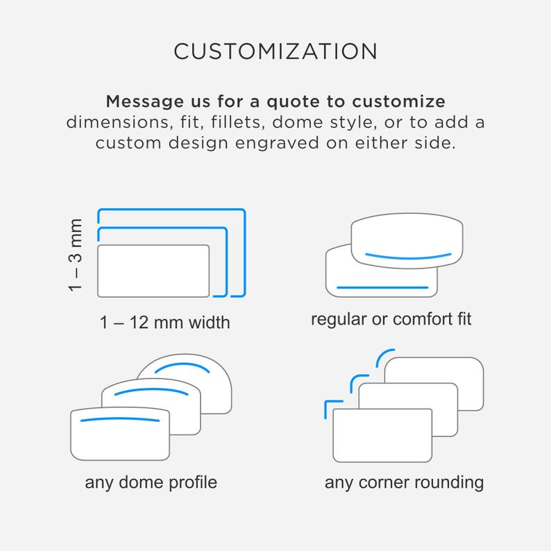 1mm ULTRA THIN Flat Sterling Silver Band, Dainty Square Ring Spacer, Divider, Guard Bild 7