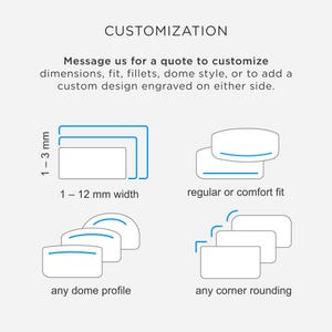 Men's Solid Gold Wedding Band: 5mm 10K 14K 18K Yellow Gold, Plain Classic Dome Ring image 8