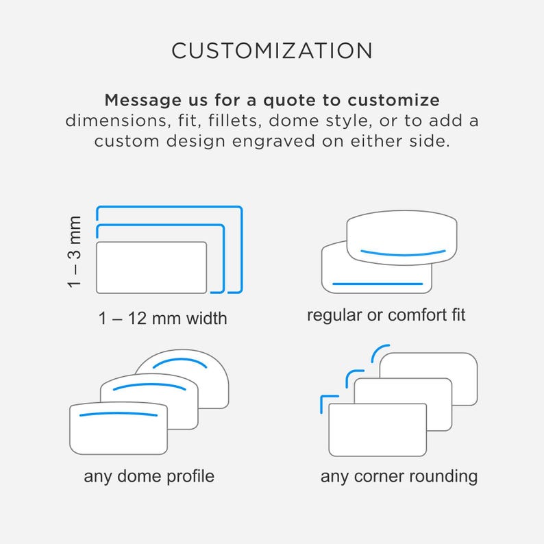 Men's Solid Gold Wedding Band: 5mm 10K 14K 18K Yellow Gold, Plain Classic Dome Ring image 8