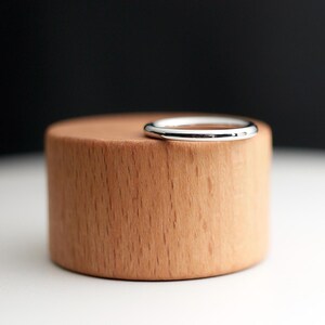 2mm Solid 950 Platinum Round Band: Plain Simple Wedding Band, Polished or Matte Finish image 5
