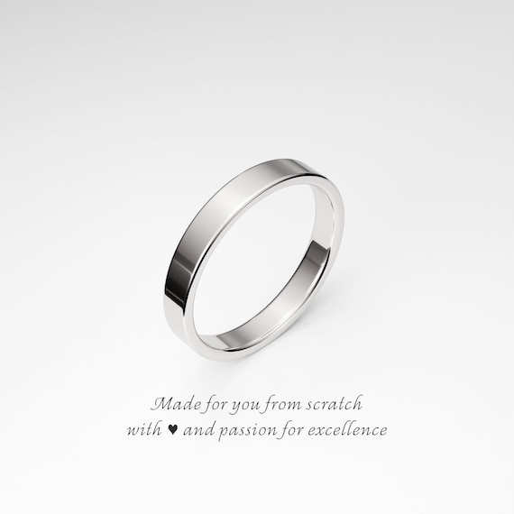 Sterling silver 3mm plain ring Sterling silver 3mm plain ring