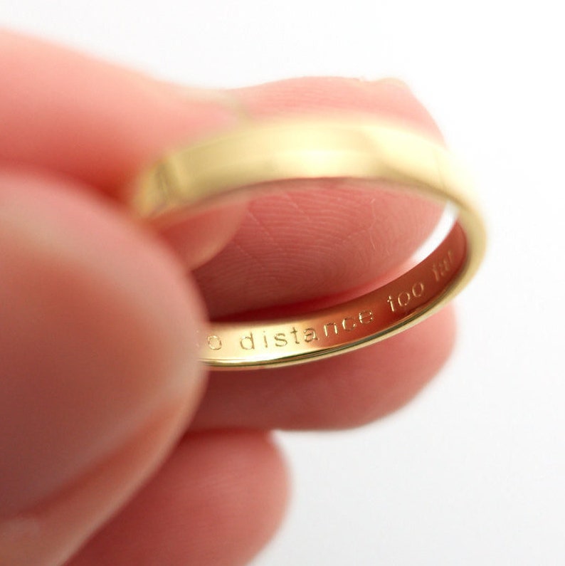 Personalized Ring Engraving Ring Order Addon Custom Deep Etsy