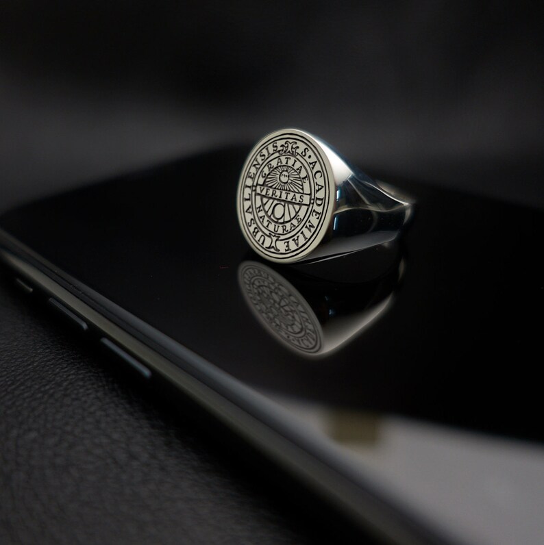 Custom Mens Ring Graduation Ring Class Ring College Etsy