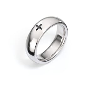 Plus Sign Minus Sign Ring, Opposites Attract Ring, Math Ring, Sterling Silver Womens Mens Band, Minimalist Ring, Designer Ring, Cross Ring