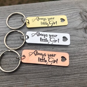 Father of the bride keyring and personalised gift box, Always your little Girl keyring, Father of the bride, Dad keyring image 2