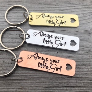 Father of the bride keyring and personalised gift box, Always your little Girl keyring, Father of the bride, Dad keyring image 7