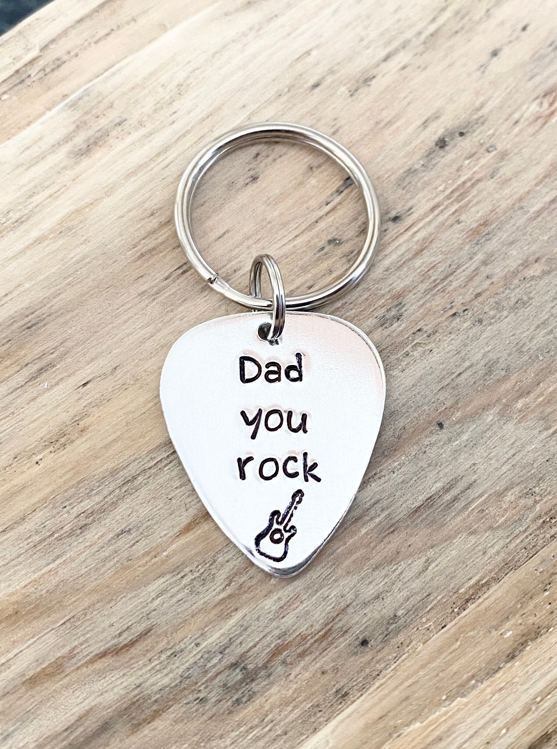 Personalised Guitar Pick Keyring Plectrum Keyring Dad Etsy UK