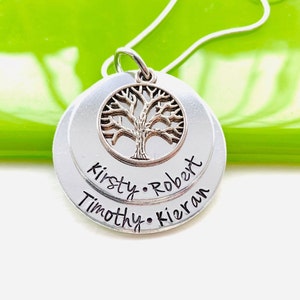 Personalised Tree of Life Necklace, name necklace, family pendant, Mother’s Day gift, valentines gift