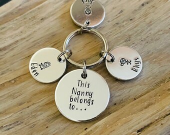 This Nanny belongs to..  Nan Keyring, Personalised Keyring, Nanny Keyring, Grandma Keyring, Nanny gift, Mother’s Day Gift