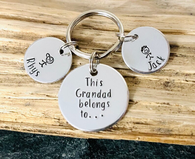 This Grandad Belongs To.. Personalised Keyring