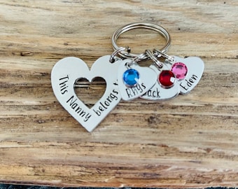 NAME TAGS ONLY for heart keyring