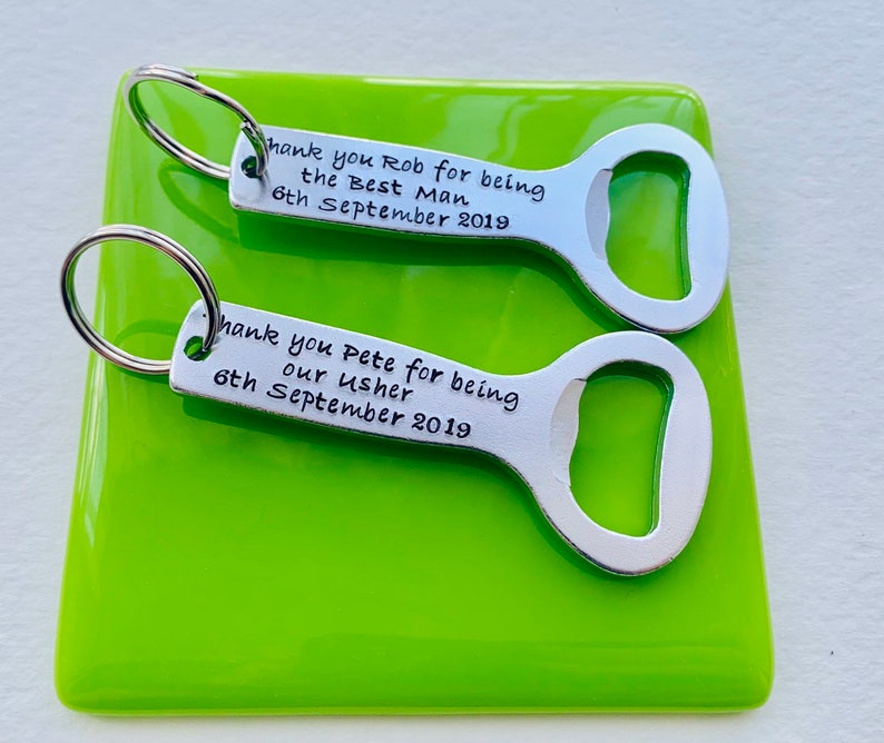 Personalised Bottle Opener Groomsmen Gifts Usher Gift Best Etsy UK