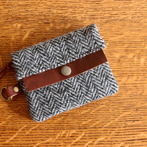 Cartera minimalista Harris Tweed - Zodiac Stars