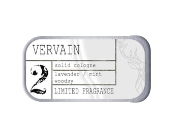 VERVAIN All Natural Vegan Solid Cologne