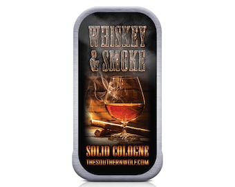 Whiskey & Smoke All Natural Vegan Solid Cologne