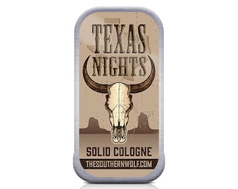 Texas Nights All Natural Vegan Solid Cologne