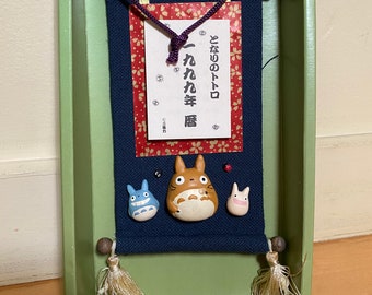 Vintage My Neighbor Totoro calendar wall decor -   Studio Ghibli, Tonari no Totoro 1999 new in box