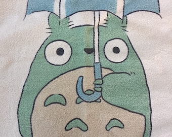 Vintage My Neighbor Totoro plush blanket - 41 x 58 inches RARE!