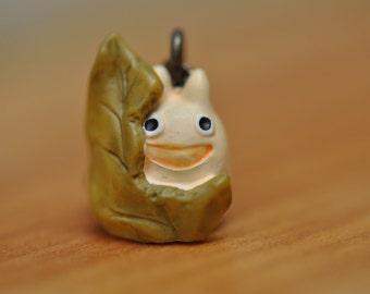 RARE!  My Neighbor Totoro zipper charm, Studio ghibli zipper pull, chibi totoro white totoro, tonari no totoro cell phone charm