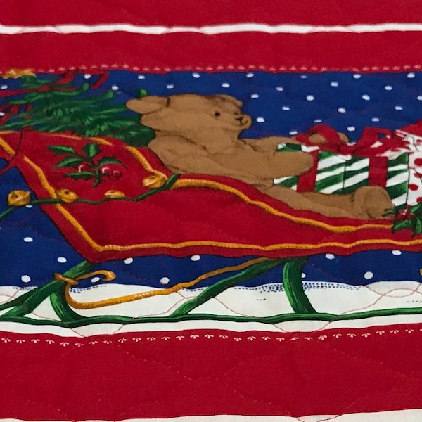 Pre Quilted Christmas Fabric Etsy