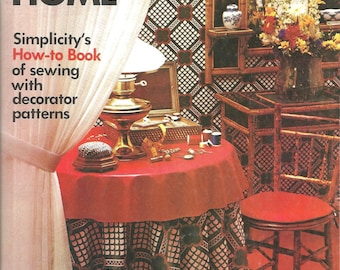 Vintage Sew-it-All for the Home - Simplicity's How-to-Book of sewing with decorator patterns from 1973