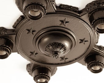Beautiful Hand-Cast Reproduction Light Fixture 'Stardust' by Character Projects, made in Los Angeles