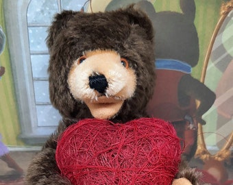 Vintage Steiff Teddy Bear Marionnette à main