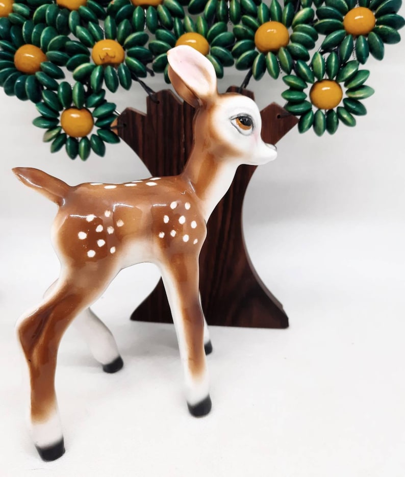 Vintage Fawn Figurine 1960 Made in Italy Etsy
