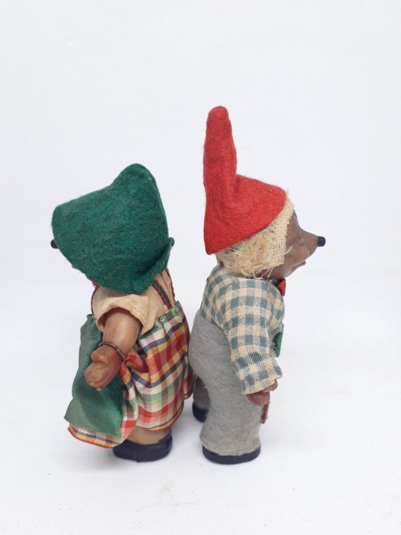 Vintage 1950's German Hedgehogs Dolls Etsy