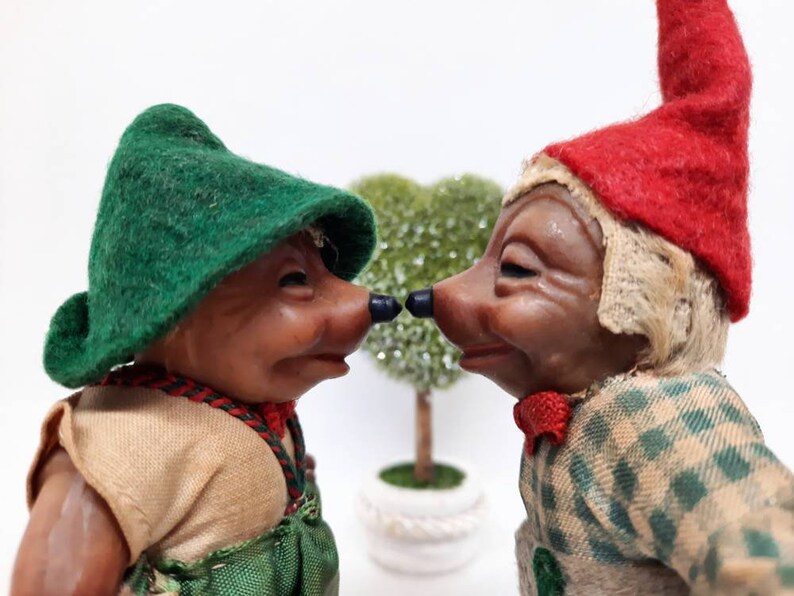 Vintage 1950's German Hedgehogs Dolls Etsy