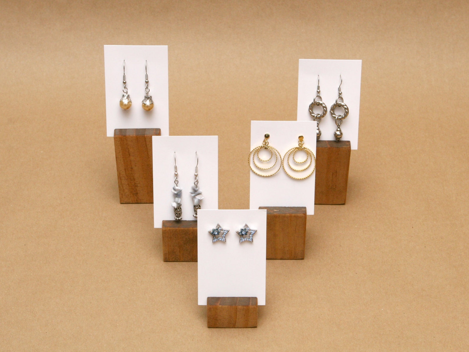 Earring Card Holder Display / Earring Card Riser / Jewelry Etsy