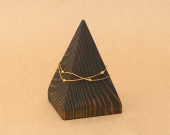 Wood Pyramid Bracelet Display / Bangle Bracelet Display / Bracelet Holder / Bracelet Stand / Pyramid Display / BR015