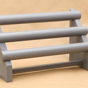 Collapsible 3-Bar Solid Wood Bracelet Jewelry Display Rack / 3 Tier Wooden Bracelet Holder Craft Show Display, Trade Show, Boutique / BR002
