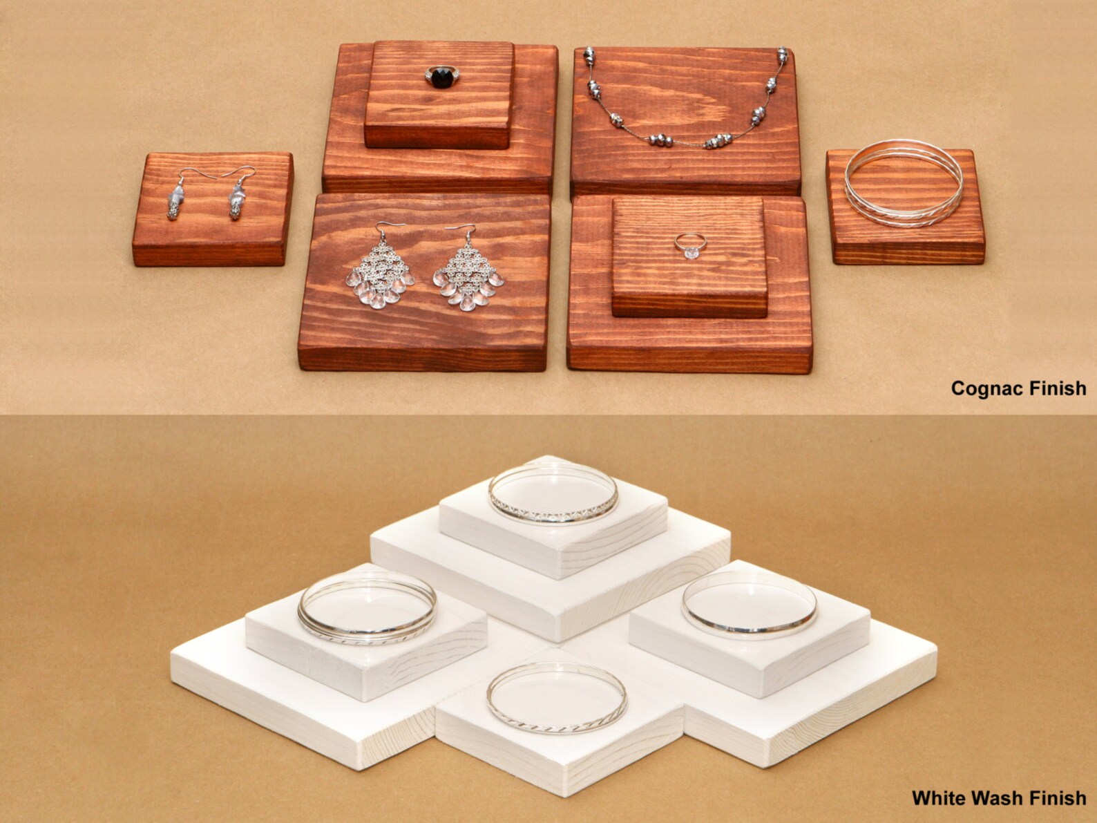 Wooden Jewelry Display Riser For Ring Earring Bracelet / R004 Etsy