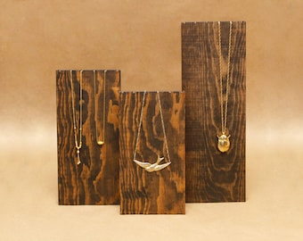 Wooden Necklace Display Board / Necklace Holder / Jewelry Display Necklace Stand Trade Show Display Craft Show Store Display /NB008