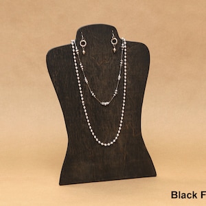 Body Shape Wooden Necklace & Earrings Display Board / Necklace Earring Holder / Jewelry Display / Mannequin Display Store Display / NB010