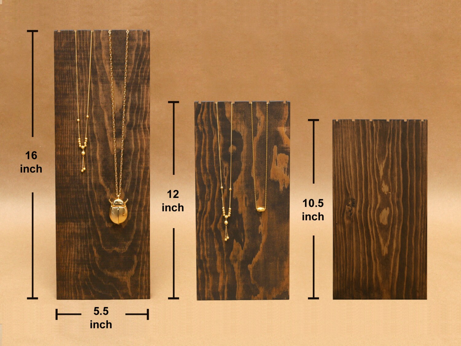 Wooden Necklace Display Board / Necklace Holder / Jewelry Etsy