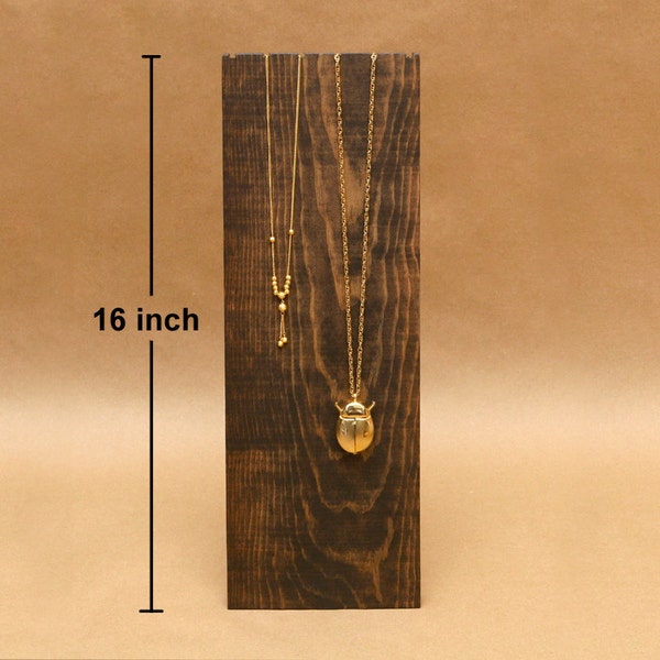 Wooden Necklace Display Board / Necklace Holder / Jewelry Display Necklace Stand Trade Show Display Craft Show Store Display 16 in / NB007